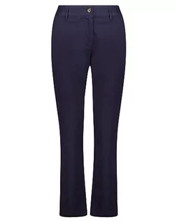 Spodnie damskie - GANT Damskie spodnie slim chinos klasyczne, Evening Blue, Standard, niebieski (Evening Blue), 42W - grafika 1