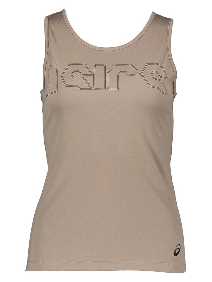 asics Top funkcyjny w kolorze jasnobrązowym