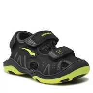 Sandały damskie - Sandały BAGHEERA - Flux 86552-2 C0131 Black/Lime - miniaturka - grafika 1