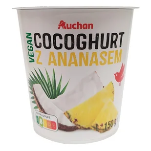 Auchan - Cocoghurt z ananasem 150g - Kefiry, jogurty, maślanki - miniaturka - grafika 1