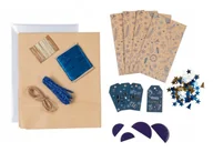 Opakowania i torebki na prezenty - CRELANDO ZESTAW DO PAKOWANIA PREZENTÓW ŚWIĄTECZNY BOŻE NARODZENIE GRANATOWY - miniaturka - grafika 1