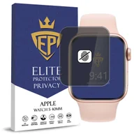 Akcesoria do smartwatchy - FOLIA 5D PRYWATYZUJĄCA SZKŁO ANTI-SPY DO APPLE WATCH 5 40MM CAŁY EKRAN - miniaturka - grafika 1