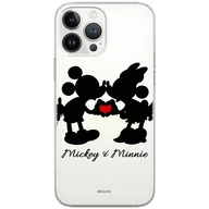 Etui i futerały do telefonów - Etui Disney dedykowane do Xiaomi REDMI 9T/ POCO M3, wzór: Mickey i Minnie 003 Etui częściowo przeźroczyste, oryginalne i oficjalnie licencjonowane - miniaturka - grafika 1