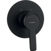 Baterie wannowe i prysznicowe - Bateria podtynkowa prysznicowa czarna Cejlo 1F Deante - miniaturka - grafika 1