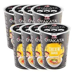 Oyakata Zupka Chińska Makaron Chicken Ramen Zupa Błyskawiczna ZESTAW 8 szt. - Zupy w płynie Oyakata Zupka Chińska Makaron Chicken Ramen Zupa Błyskawiczna ZESTAW 8 szt. - Zupy w płynie - miniaturka - grafika 1