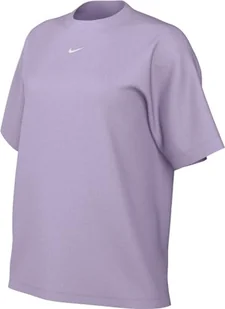 Nike Top damska koszulka sportowa Essntl Lbr, Violet Mist/White, FD4149-511, L - Koszulki i topy damskie - miniaturka - grafika 1
