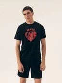 Piżamy męskie - Piżama męska Sierra Henderson czarny, różowy XL - Esotiq&Henderson - miniaturka - grafika 1