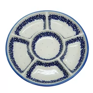 Miski i półmiski - Ceramiczna półmisek dzielony Ceramika Bolesławiec - miniaturka - grafika 1