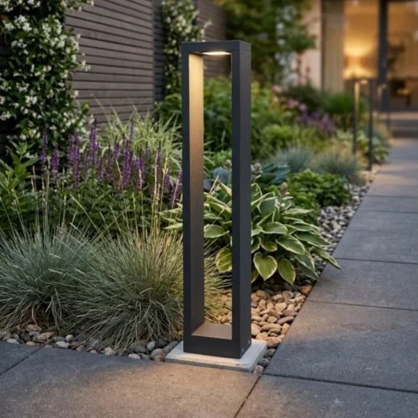 Azzardo Lampa ogrodowa CAVALIO grafitowa AZ7139 1xLED 10W 3000K IP65 słupek