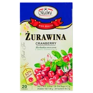 Herbata - Malwa HERBATA OWOCOWA ŻURAWINA 20X2G - miniaturka - grafika 1