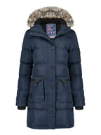 Kurtki damskie - Canadian Peak Parka "Axelus" w kolorze granatowym - miniaturka - grafika 1