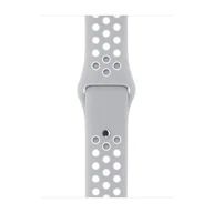 Akcesoria do smartwatchy - Apple Pasek sportowy Nike w kolorze srebrnym/białym do koperty 38mm / 40mm / 41mm / 42mm - rozmiar S/M/L - miniaturka - grafika 1