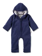 Pajacyki dla niemowląt - Hofbrucker Wełniany kombinezon w kolorze granatowym - miniaturka - grafika 1