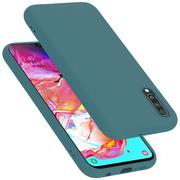 Etui i futerały do telefonów - Pokrowiec Do Samsung Galaxy A70 / A70s Etui w LIQUID ZIELONY TPU Silikon Case Cover Obudowa Ochronny Cadorabo - miniaturka - grafika 1