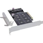 Adaptery i przejściówki - InLine 76660N adapter Wewnętrzny M.2 76660N - miniaturka - grafika 1