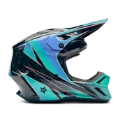 Kaski motocyklowe - Kask Cross FOX V3 RS Canvas AquaS - miniaturka - grafika 1