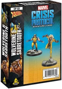 Marvel Crisis Protocol. Wolverine & Sabretooth Atomic Mass Games - Gry bitewne - miniaturka - grafika 2