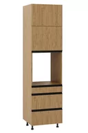 Meble kuchenne - Bari Plus Słupek Pod Zabudowę Piekarnika Wysoki Dps3-60-220 Hk-Xs_Modern Dąb Kamienny - miniaturka - grafika 1