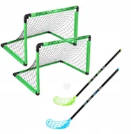 Piłki dla dzieci - BRH2522 ZESTAW DO GRY UNIHOKEJ 2 BRAMKI HOKEJOWE +2 KIJE+ PIŁKA NILS - miniaturka - grafika 1