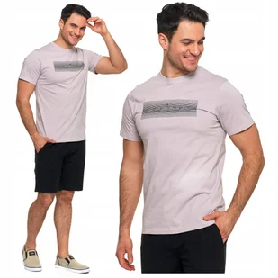 T-shirt Koszulka Męska Krótki Rękaw z Nadrukiem Gór Bawełniana 3XL MORAJ - Koszulki męskie - miniaturka - grafika 1