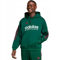Bluzy męskie - Bluza męska adidas House of Tiro Nations Pack zielona IY4521 S - miniaturka - grafika 1