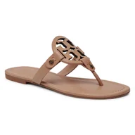 Klapki i japonki damskie - Japonki Tory Burch Miller 21168647 Beżowy - miniaturka - grafika 1