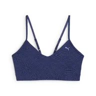 Biustonosze - Damski Stanik sportowy PUMA MOVE CLOUDSPUN BRA AOP 52669146 – Fioletowy - miniaturka - grafika 1