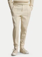 Spodnie męskie - Polo Ralph Lauren Joggery 710B13640003 Beżowy Regular Fit - miniaturka - grafika 1
