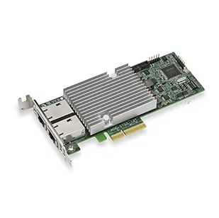 Supermicro Karta sieciowa 2-port 10GbE RJ-45 Intel X550 PCI-E Low AOC-STGS-I2T-O - Karty sieciowe do serwerów - miniaturka - grafika 1