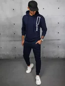 Dresy męskie - Dres męski granatowy Dstreet AX0682-M - miniaturka - grafika 1