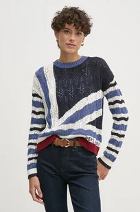 Pepe Jeans sweter HARLOW damski kolor granatowy  PL702202 - Swetry damskie - miniaturka - grafika 1
