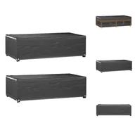 Pokrowce na meble ogrodowe - vidaXL Pokrowce na meble ogrodowe 2 szt. 8 oczek 125x70x35 cm Prostokątne - Pokrowce ochronne na meble ogrodowe - miniaturka - grafika 1