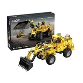 Samochody i pojazdy dla dzieci - Cada klocki zestaw pojazdy budowlane 2w1 ładowarka i buldożer 693 el. - miniaturka - grafika 1