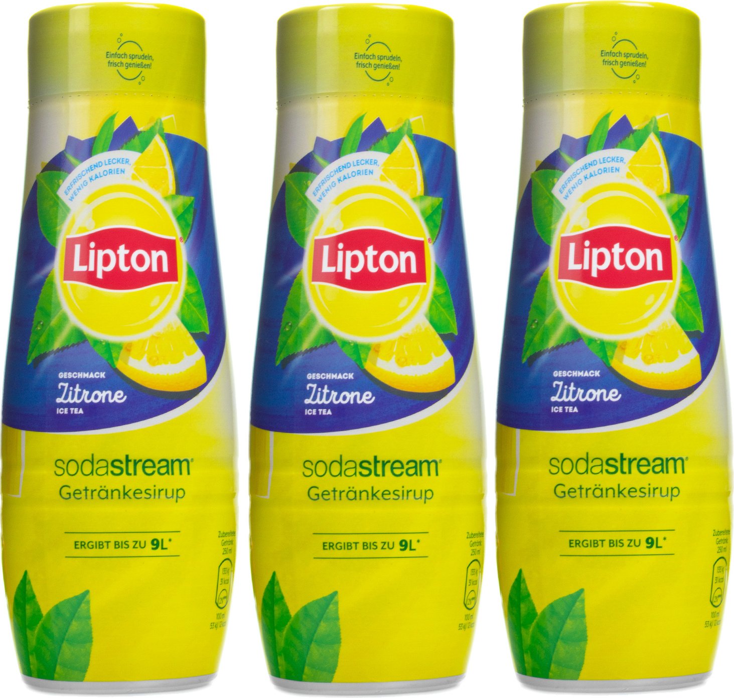 3x Syrop do SodaStream Lipton Ice Tea Cytryna 440 ml