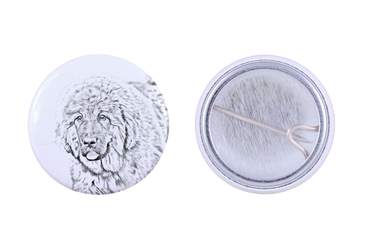 Mastif tybetański, Dog tybetański - przypinka z twoim psem, dodaj własne foto, marka Art-Dog