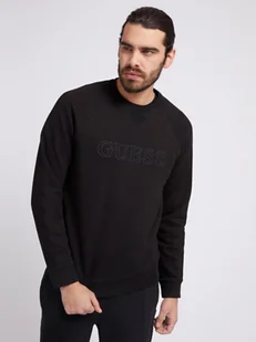 Męska bluza dresowa nierozpinana bez kaptura GUESS ALDWIN CN SWEATSHIRT - Bluzy męskie - miniaturka - grafika 1