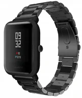 Akcesoria do smartwatchy - Xiaomi Amazfit Bip pasek bransoleta stalowa opaska - miniaturka - grafika 1