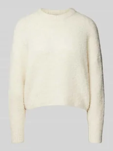 Sweter z dzianiny o kroju regular fit z dodatkiem wełny model ‘NATHERINE’ - Swetry damskie - miniaturka - grafika 1