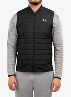Kurtki i kamizelki sportowe męskie - Kamizelka Under Armour Run Insulate Vest - black/reflective - miniaturka - grafika 1