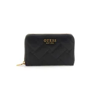Portfele - Damski Portfel GUESS GRACELYNN SLG MEDIUM ZIP ARND SWQB8984400-BLA – Czarny - miniaturka - grafika 1