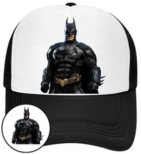 Czapka z Daszkiem Batman Czarna z Nadrukiem Na Lato Siatka Bejsbolówka - Czapki i chusty sportowe męskie - miniaturka - grafika 1