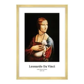 Obrazy i zdjęcia na płótnie - Obraz Dama z łasiczką 60 x 90 cm - miniaturka - grafika 1