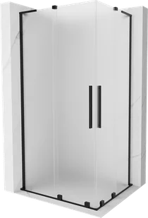 Mexen Velar L Duo kabina prysznicowa rozsuwana 100x90 cm, szron, czarna - 871-100-090-02-33-70 - Kabiny prysznicowe - miniaturka - grafika 1