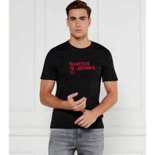 Guess Jeans T-shirt Slim Fit - Koszulki męskie - miniaturka - grafika 1