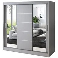 Szafy - Szafa przesuwna 2 x Lustro 200x200 Ralf , Antracyt mat - miniaturka - grafika 1