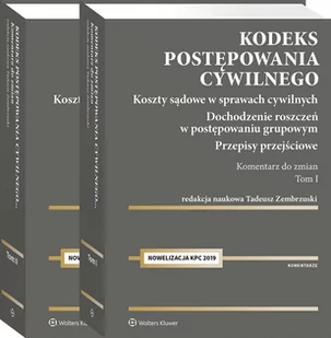 Kodeks postępowania cywilnego Komentarz do zmian 2019 Tom 1-2 Praca zbiorowa - Prawo - miniaturka - grafika 1