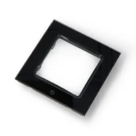 Systemy inteligentnych domów - Shelly Wall Frame 1 - ramka do włączników ściennych Shelly Wall Switch - pojedyncza - czarna - miniaturka - grafika 1