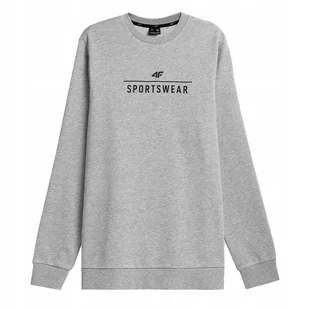 4F Bluza Męska Tswsm349 Szara Xxl - Bluzy męskie - miniaturka - grafika 1