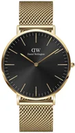 Zegarki męskie - Zegarek Daniel Wellington DW00100631 Classic Mesh Onyx 40 mm - miniaturka - grafika 1