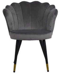 Fotel biurowy, krzesło biurowe Fotel muszla szare - Fotele i krzesła biurowe - miniaturka - grafika 1